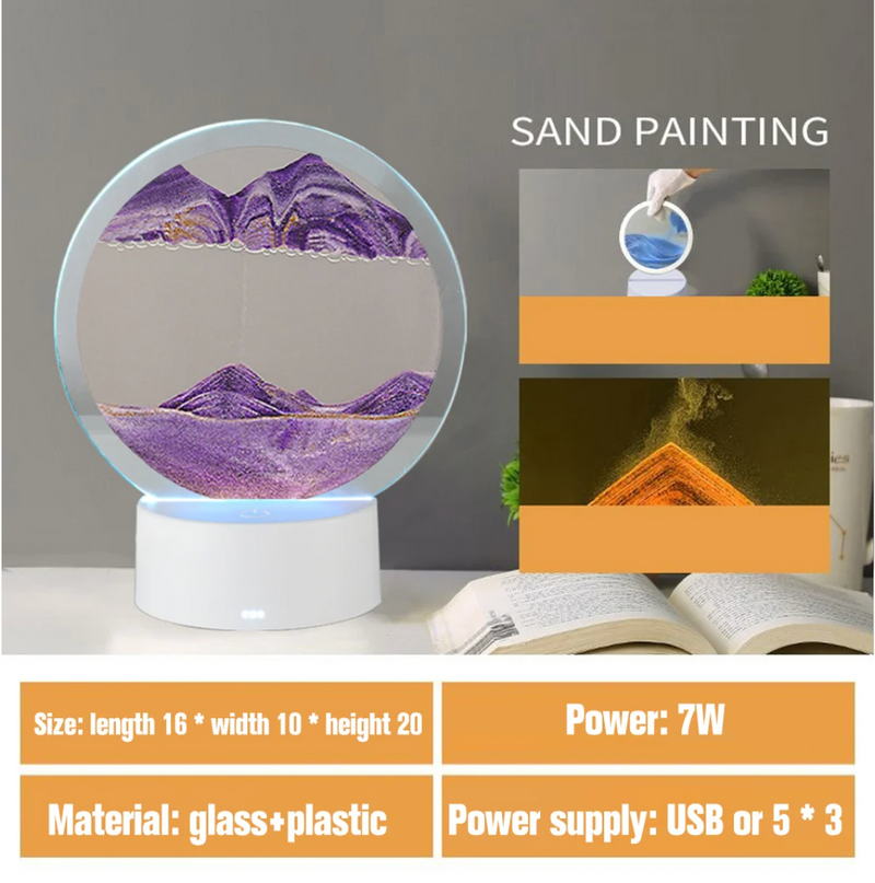 2023 3D Led tafellamp Drijfzand