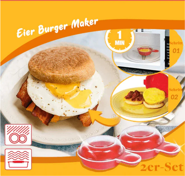 Mini Ei Hamburger Cooker (2 stuks)
