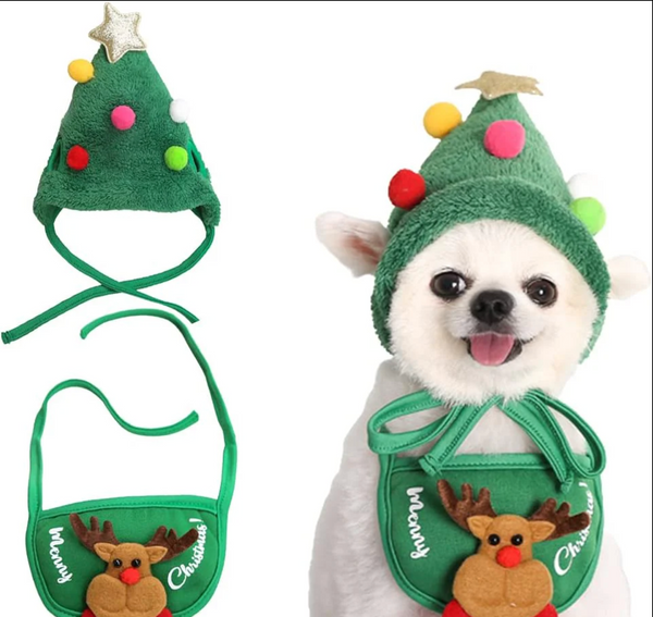 Schattige kerstboom Pom-Pom muts