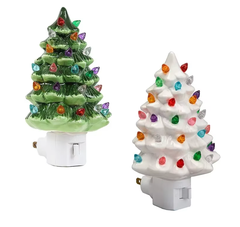 Nieuw 2024 Keramisch kerstboom nachtlampje